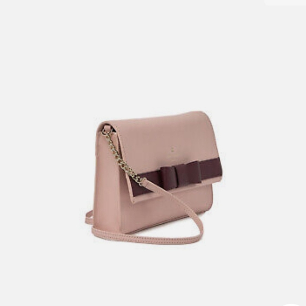 Kate Spade of New York Veronique Kirk Park Pink Saffiano Leather Crossbody Purse - Picture 12 of 15